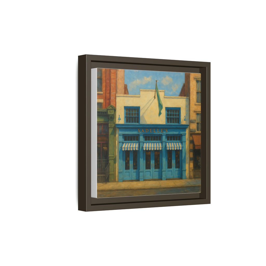 Sadelle's Restaurant — Restaurant Print | Matte Canvas + Wooden Frame