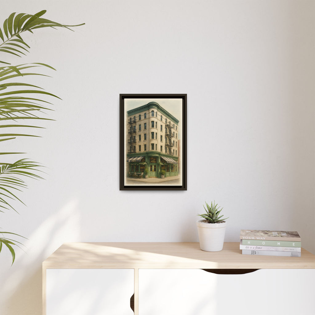 Dante West Village — Restaurant Print | Matte Canvas + Wooden Frame