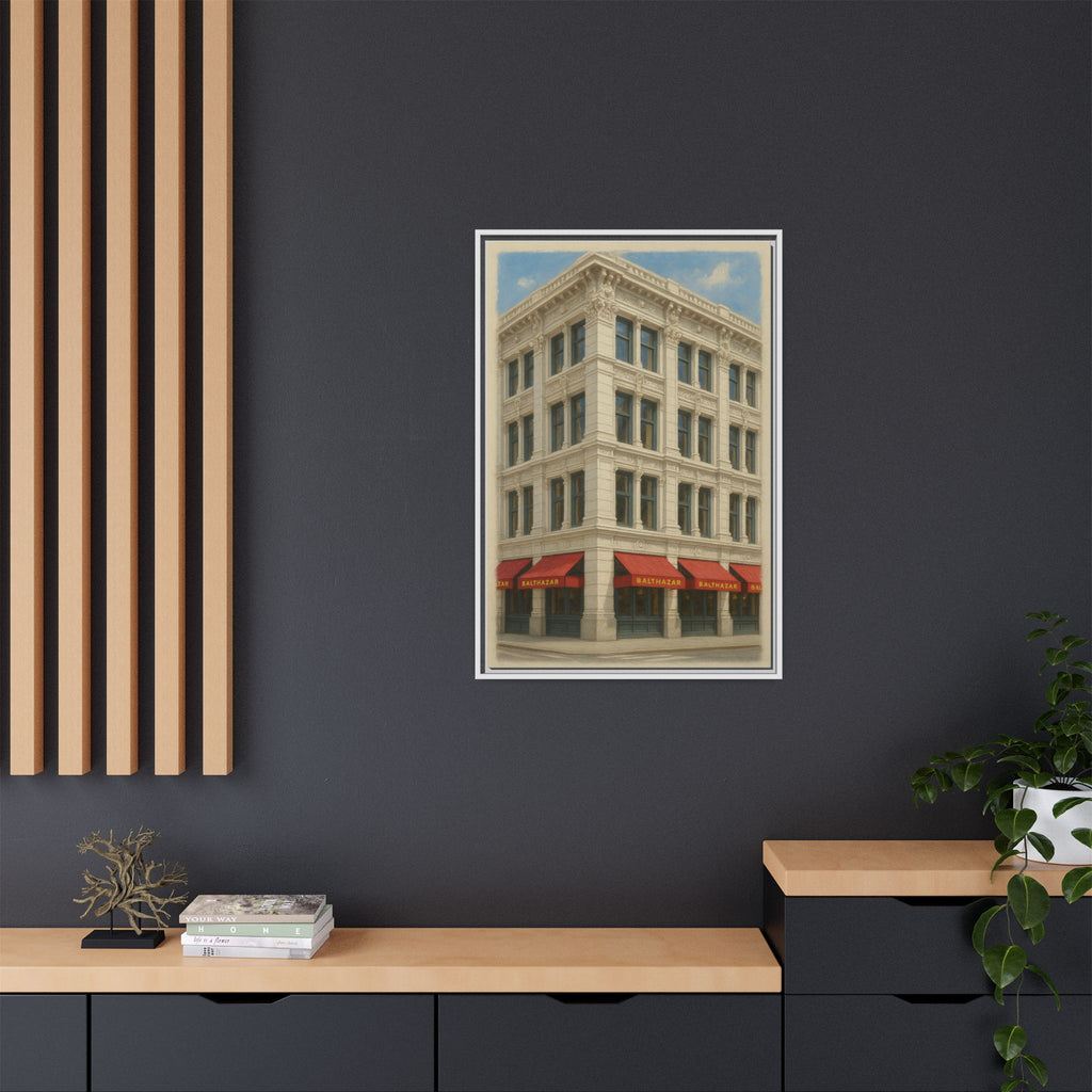 Balthazar Restaurant — Restaurant Print | Matte Canvas + Wooden Frame