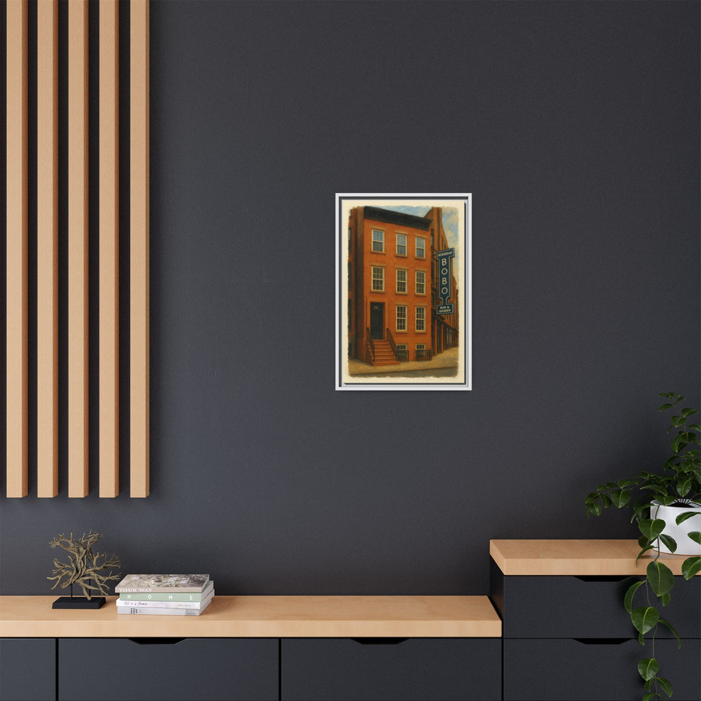 Bobo Restaurant — Restaurant Print | Matte Canvas + Wooden Frame