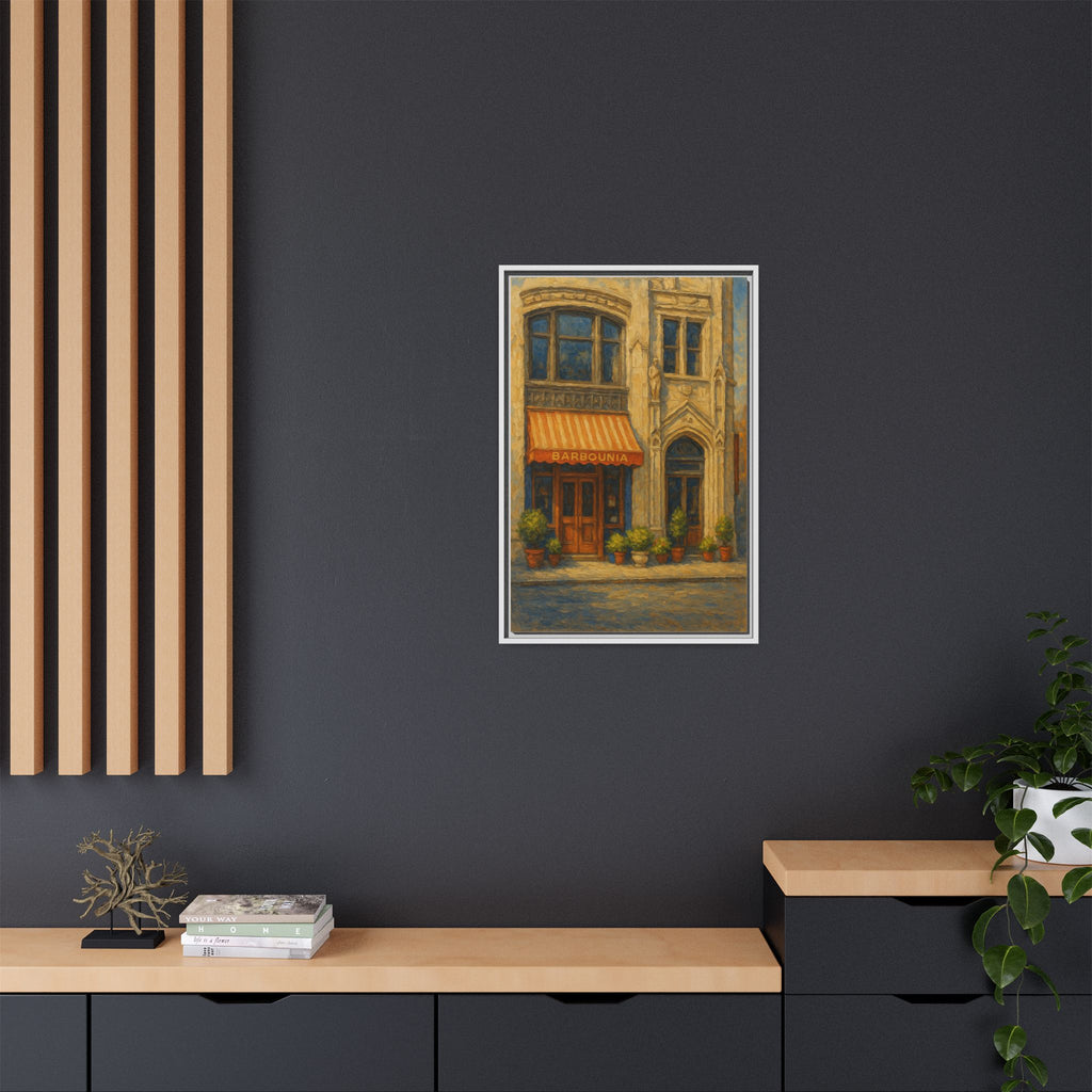 Barbounia foodie gift restaurant art Manhattan framed print