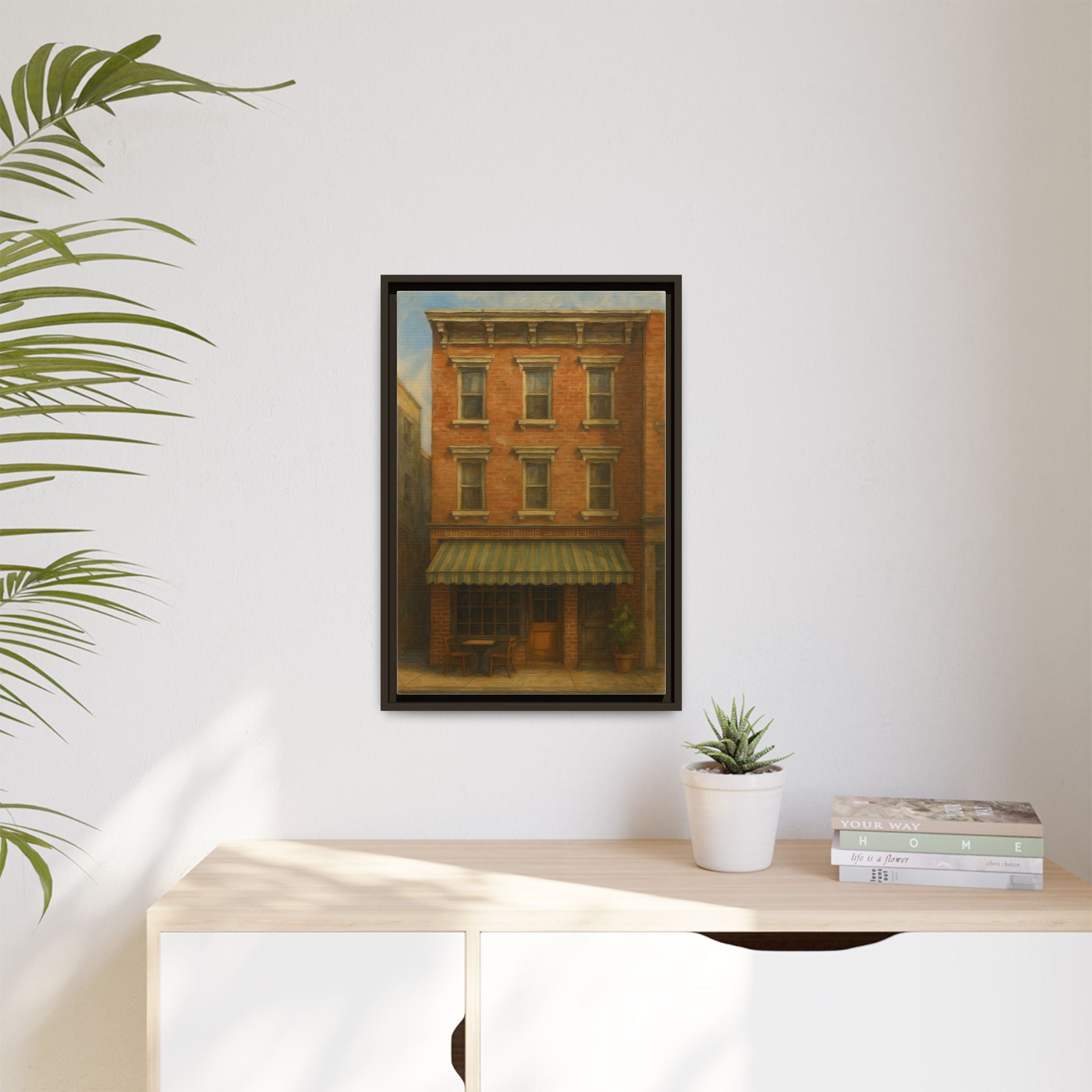 Lucali Pizzeria — Restaurant Print | Matte Canvas + Wooden Frame