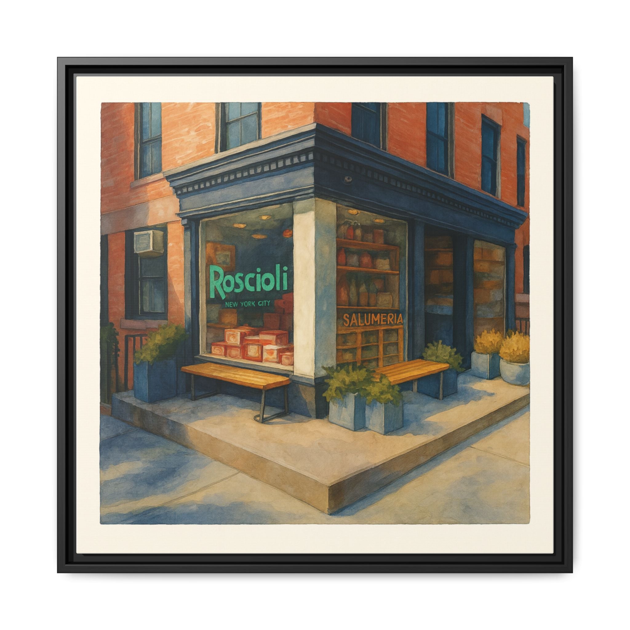 Roscioli Restaurant — Restaurant Print | Matte Canvas + Wooden Frame