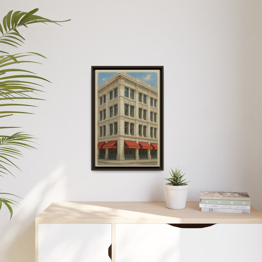 Balthazar Restaurant — Restaurant Print | Matte Canvas + Wooden Frame