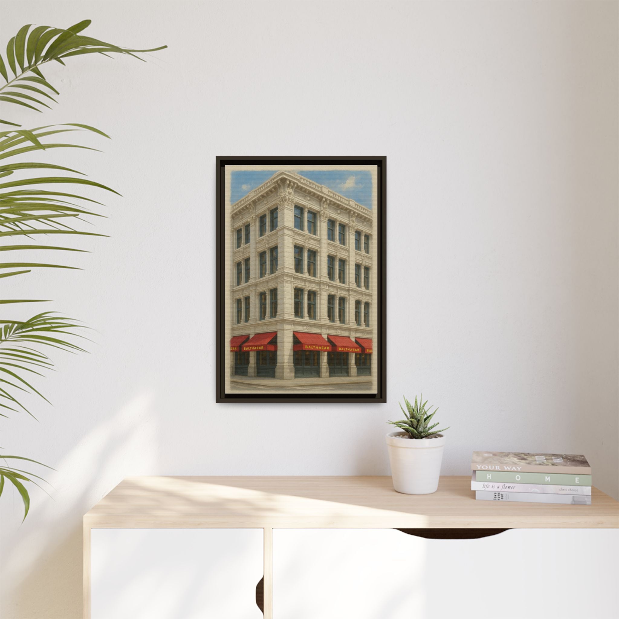 Balthazar Restaurant — Restaurant Print | Matte Canvas + Wooden Frame