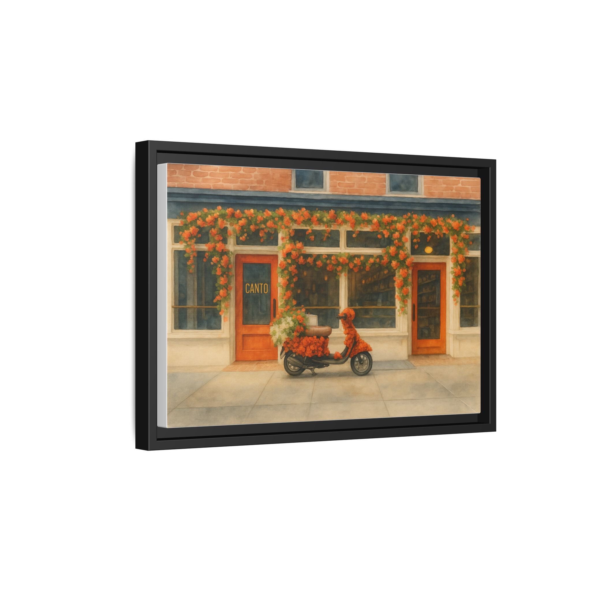 Canto West Village — Restaurant Print | Matte Canvas + Wooden Frame