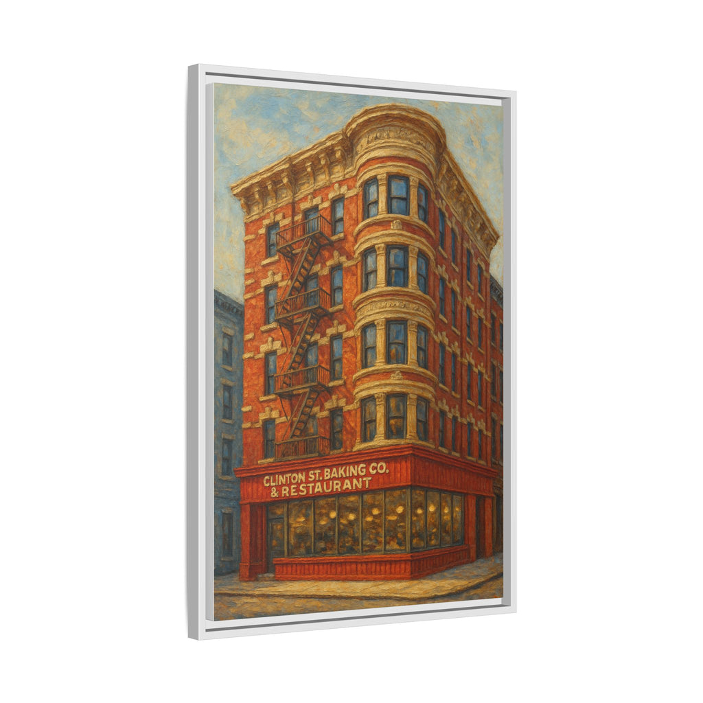 Clinton St. Baking Company — Restaurant Print | Matte Canvas + Wooden Frame