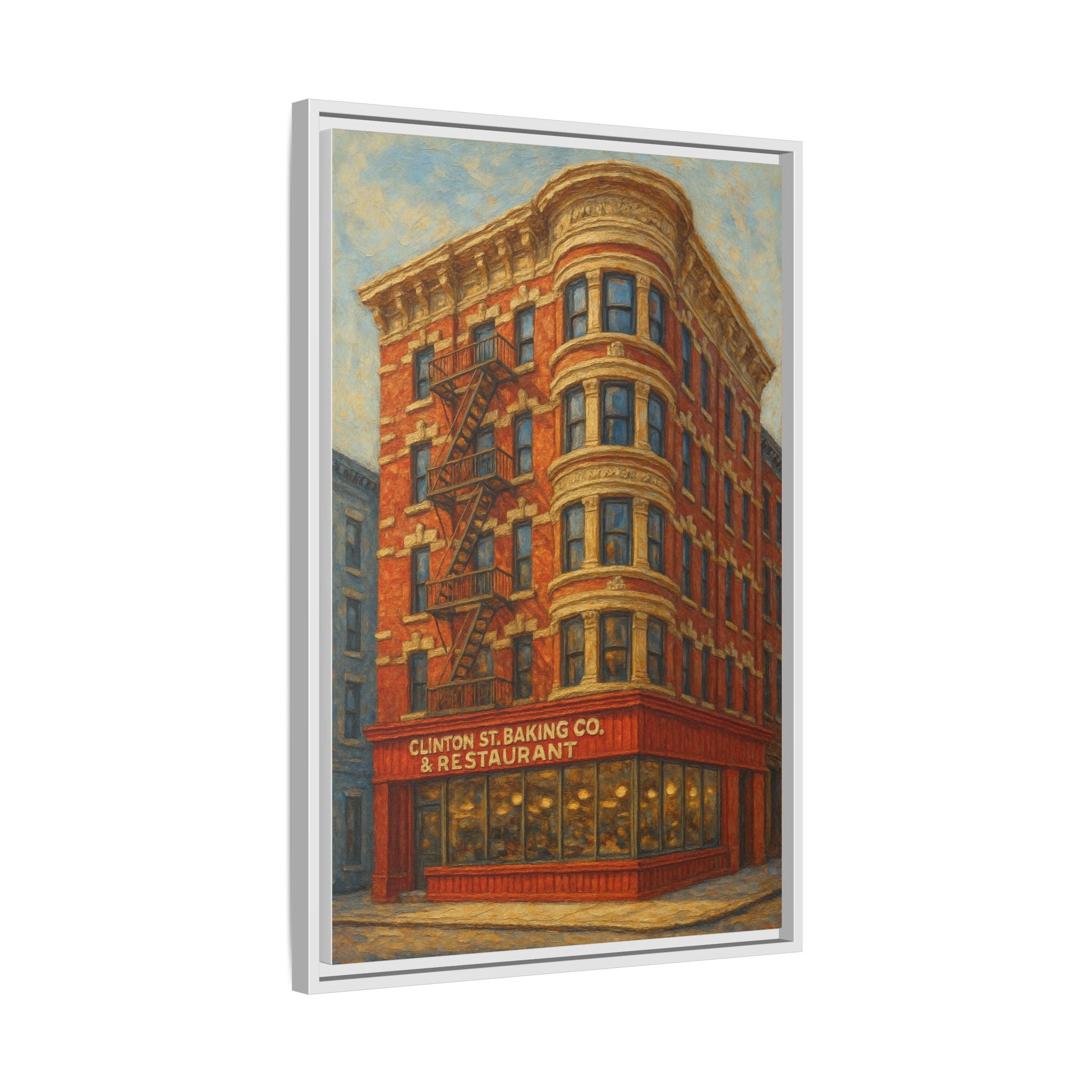 Clinton St. Baking Company — Restaurant Print | Matte Canvas + Wooden Frame