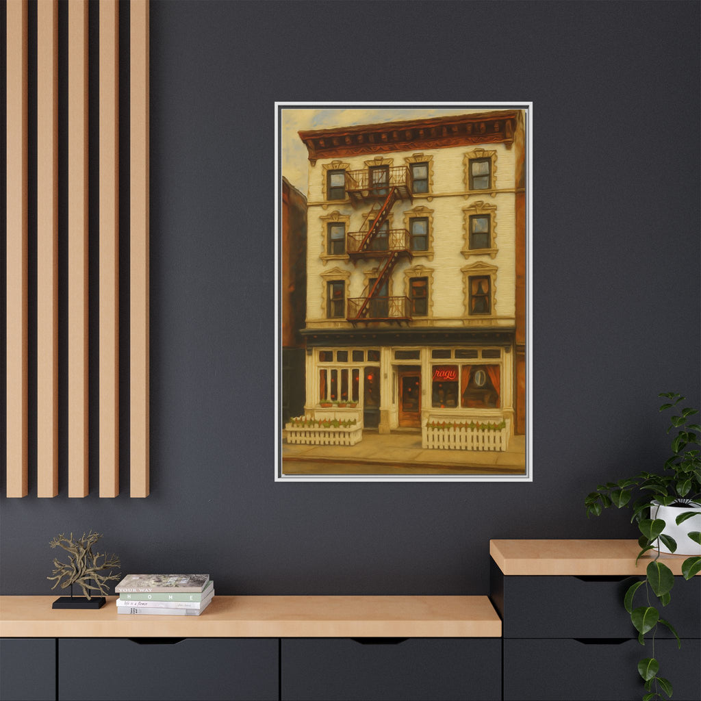 Frank — Restaurant Print | Matte Canvas + Wooden Frame