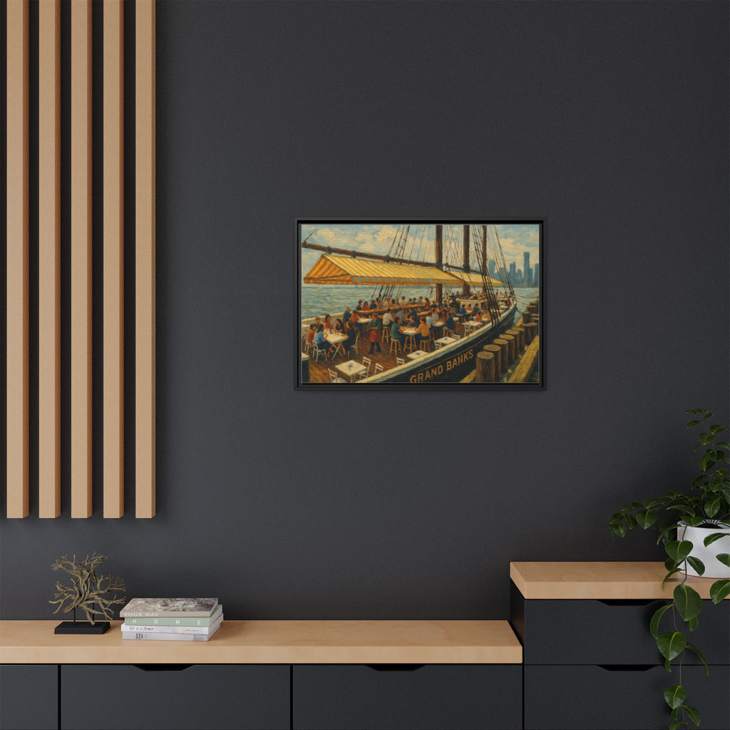 Grand Banks restaurant wall print premium canvas home decor