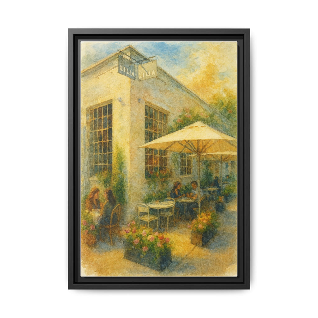 Lilia — Restaurant Print | Matte Canvas + Wooden Frame