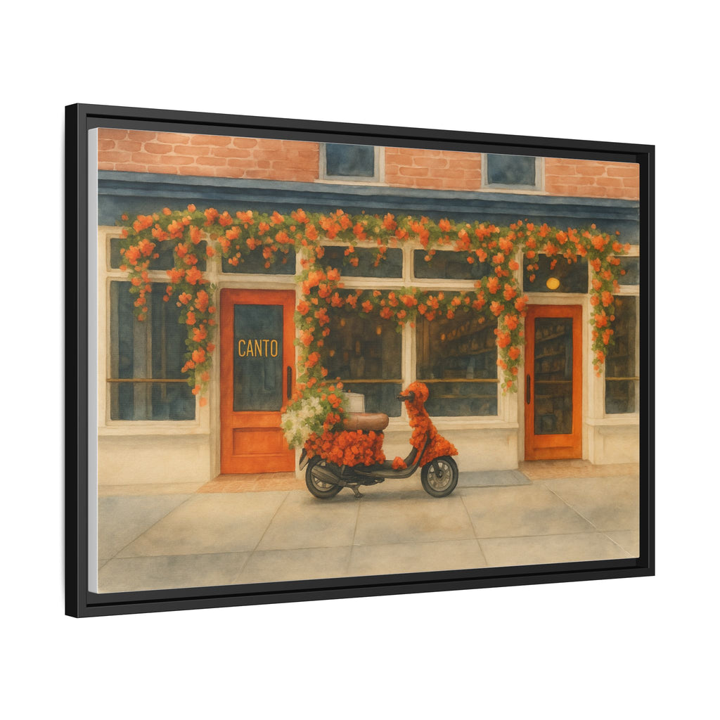 Canto West Village — Restaurant Print | Matte Canvas + Wooden Frame