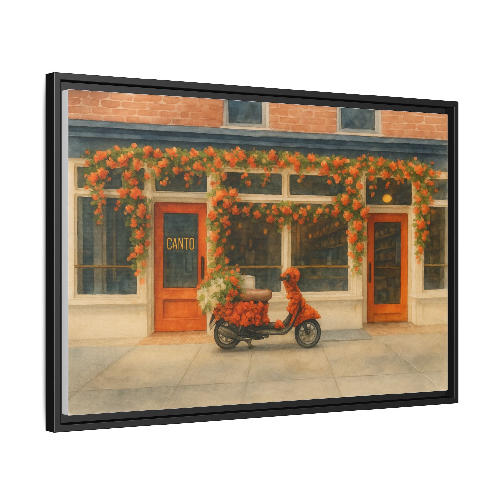 Canto West Village — Restaurant Print | Matte Canvas + Wooden Frame