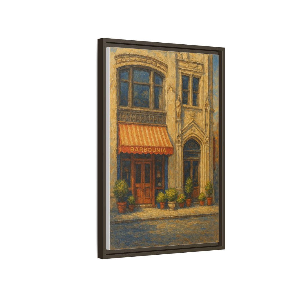 Barbounia vintage restaurant poster framed art print