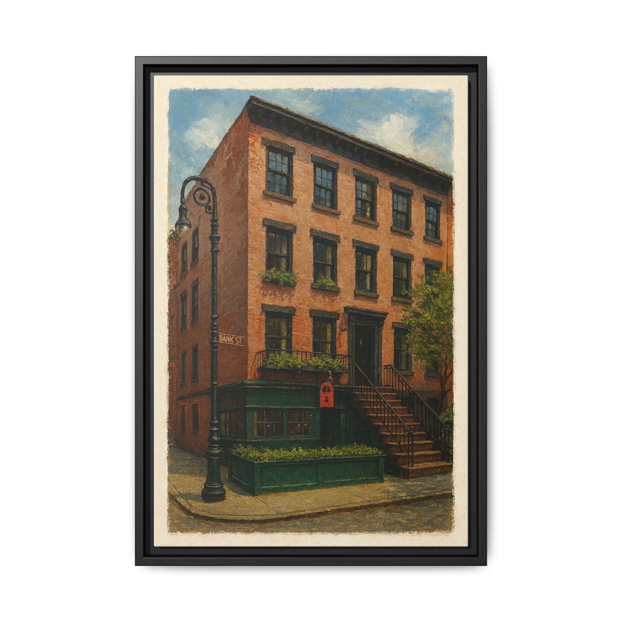 The Waverly Inn II — Restaurant Print | Matte Canvas + Wooden Frame