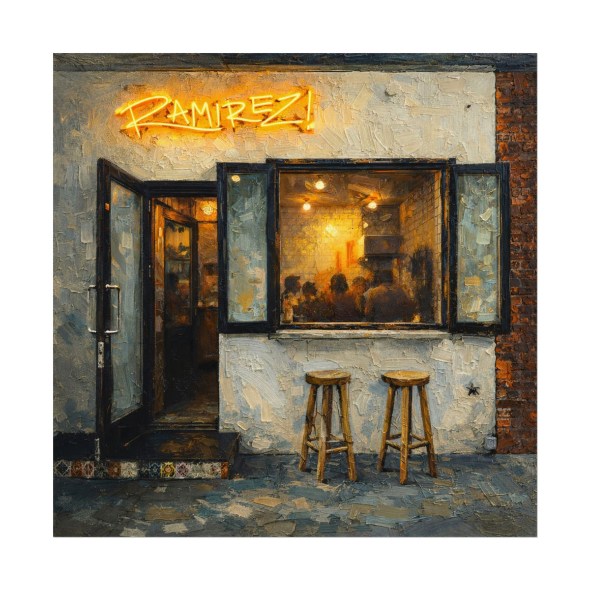 Taqueria Ramirez unframed paper art print