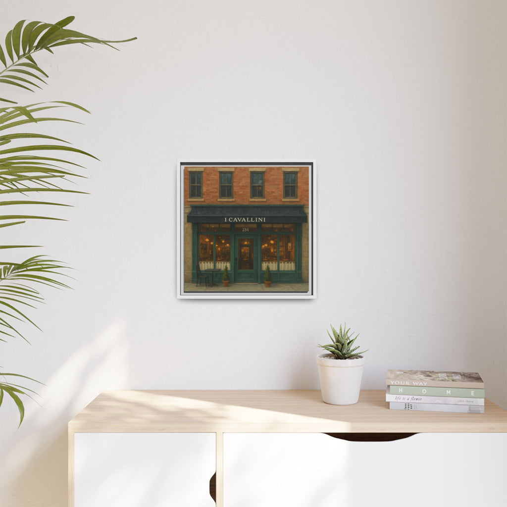 I Cavallini — Restaurant Print | Matte Canvas + Wooden Frame