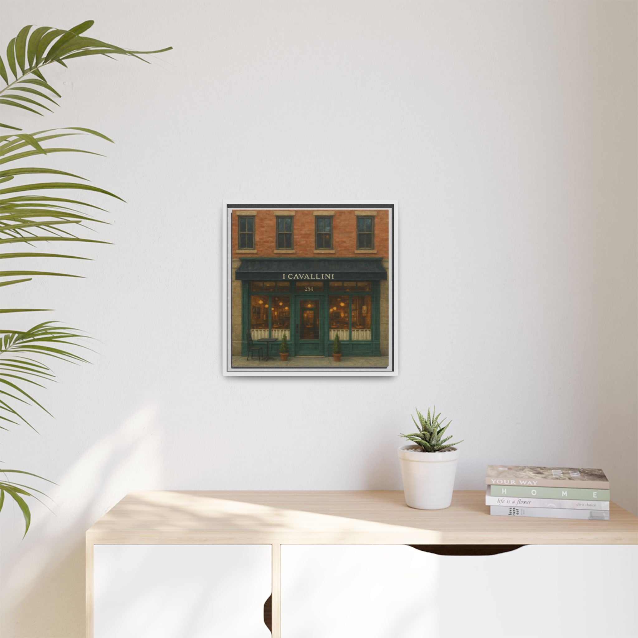 I Cavallini — Restaurant Print | Matte Canvas + Wooden Frame