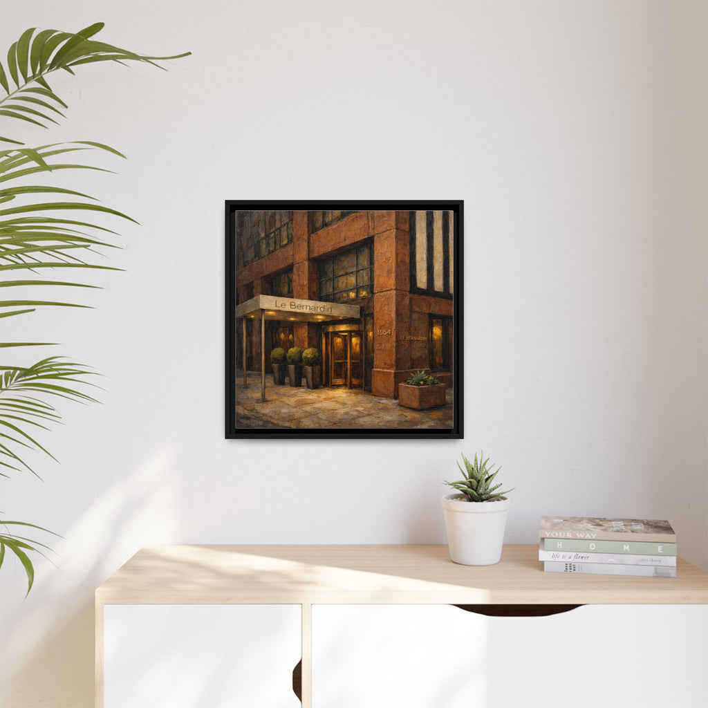 Le Bernardin — Restaurant Print | Matte Canvas + Wooden Frame