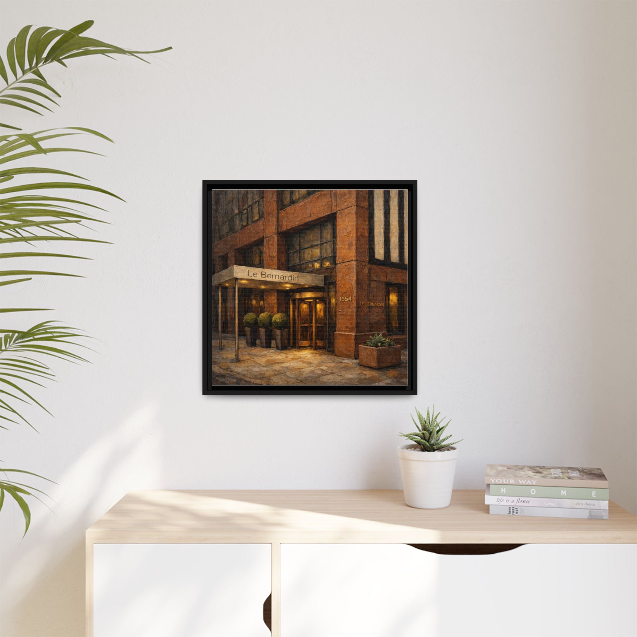 Le Bernardin — Restaurant Print | Matte Canvas + Wooden Frame