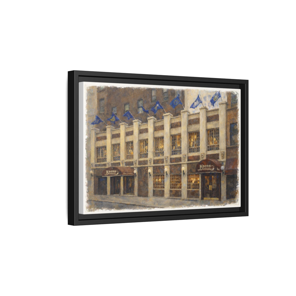 Keens Steakhouse — Restaurant Print | Matte Canvas + Wooden Frame