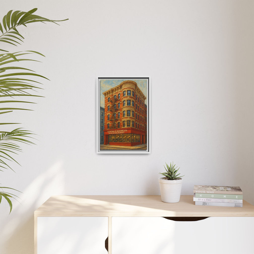 Clinton St. Baking Company — Restaurant Print | Matte Canvas + Wooden Frame