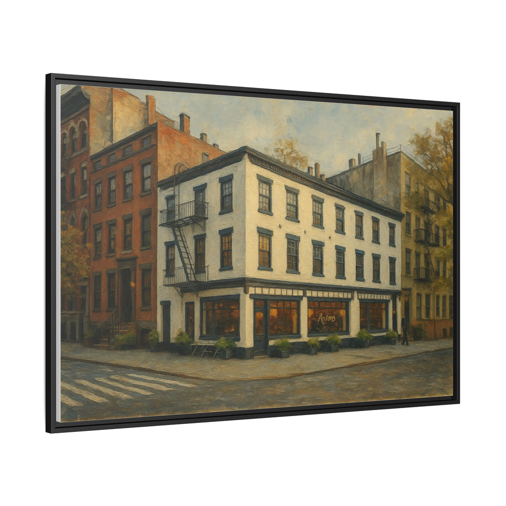 Anton's — Restaurant Print | Matte Canvas + Wooden Frame