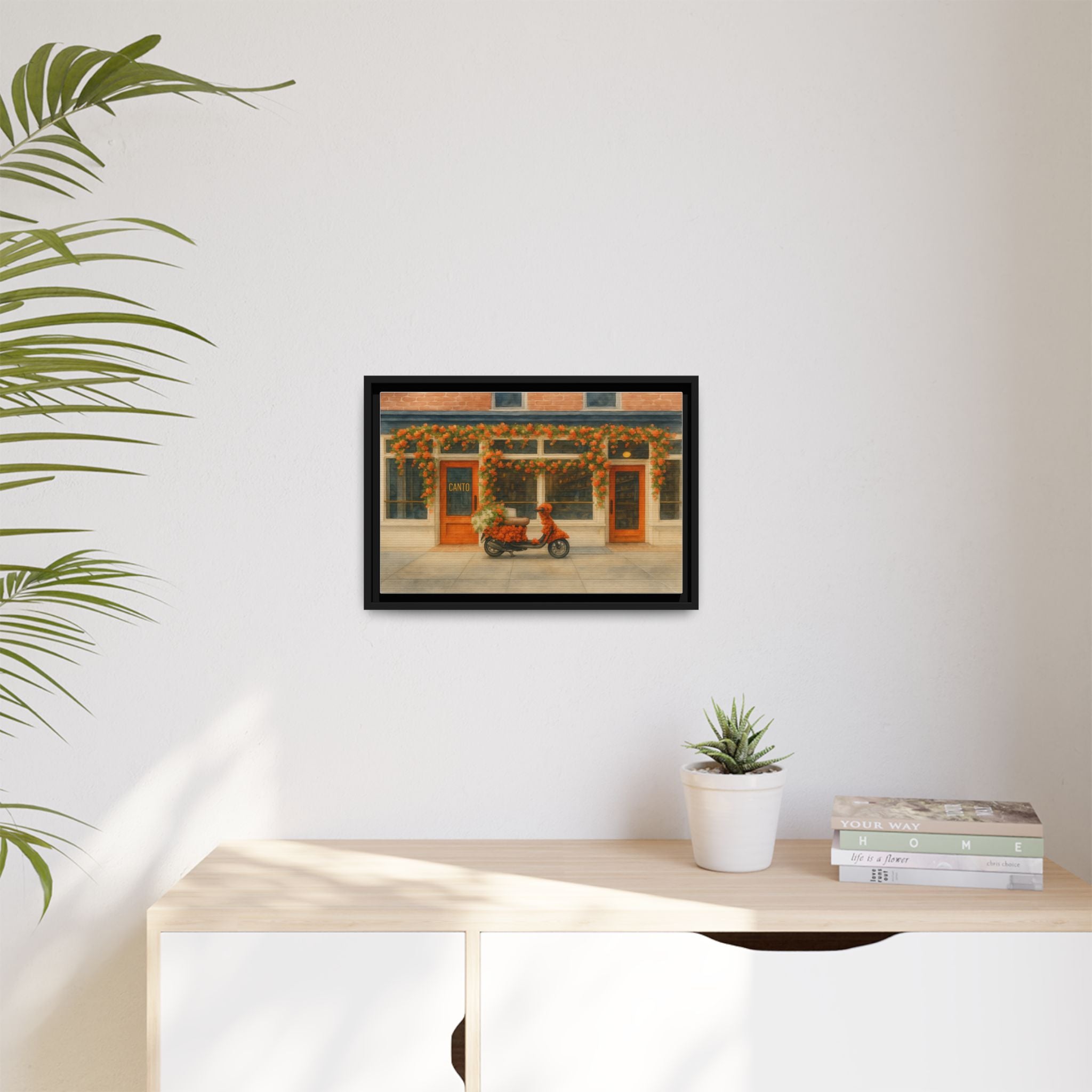 Canto West Village — Restaurant Print | Matte Canvas + Wooden Frame