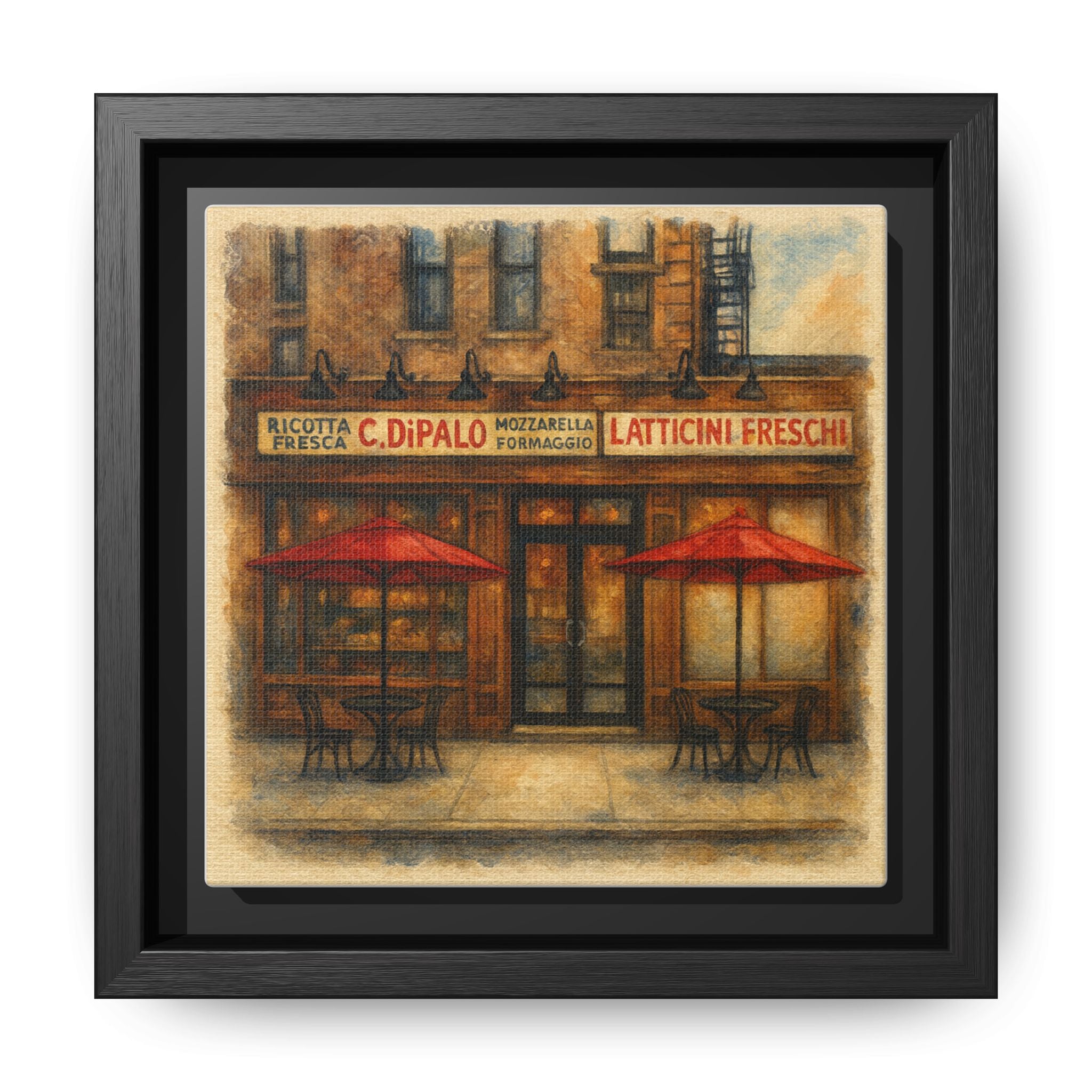 C Di Palo — Restaurant Print | Matte Canvas + Wooden Frame