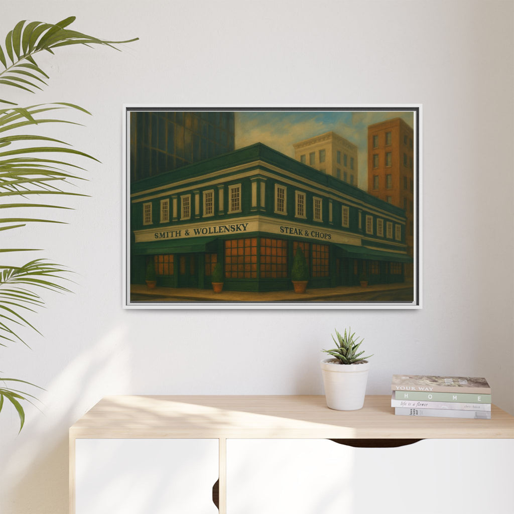 Smith and Wollensky — Restaurant Print | Matte Canvas + Wooden Frame