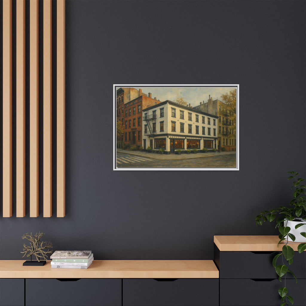 Anton's — Restaurant Print | Matte Canvas + Wooden Frame