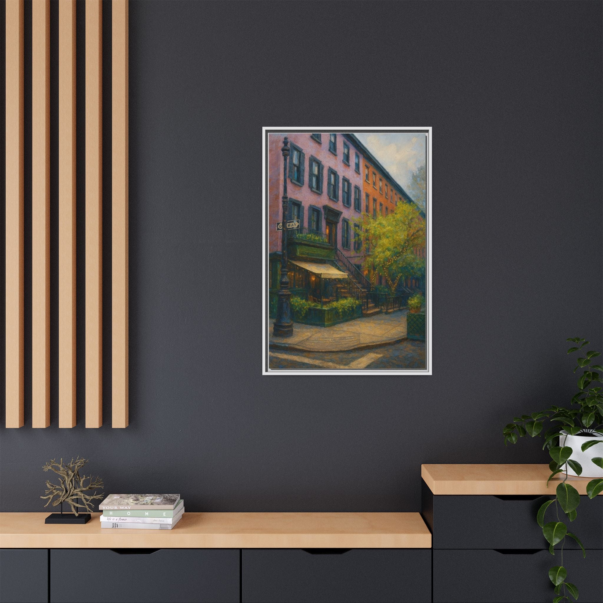 The Waverly Inn — Restaurant Print | Matte Canvas + Wooden Frame