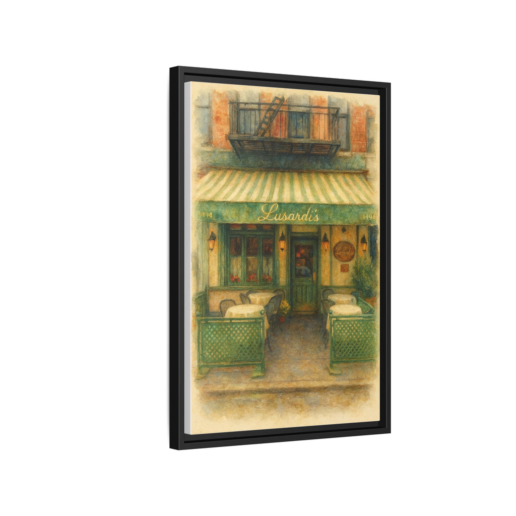 Lusardi's — Restaurant Print | Matte Canvas + Wooden Frame