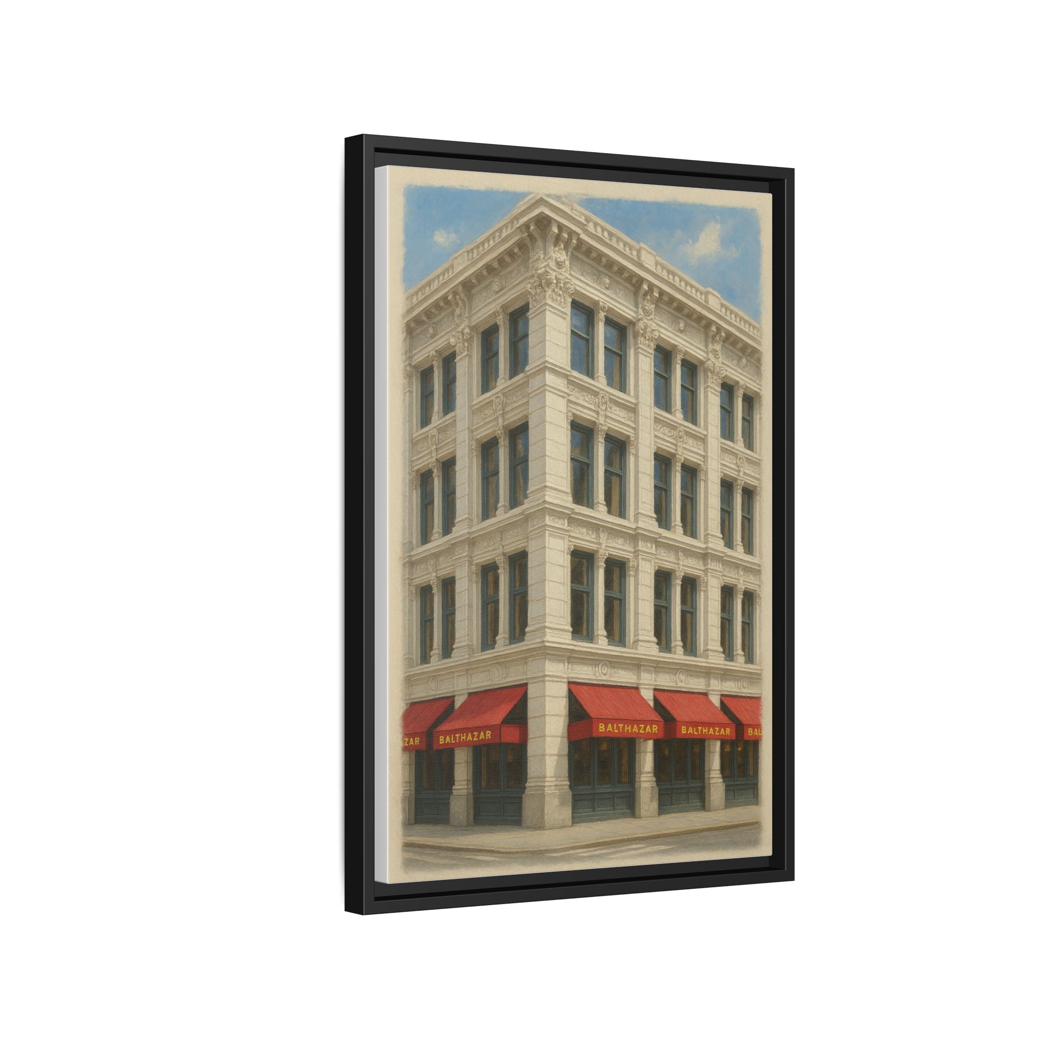 Balthazar Restaurant — Restaurant Print | Matte Canvas + Wooden Frame
