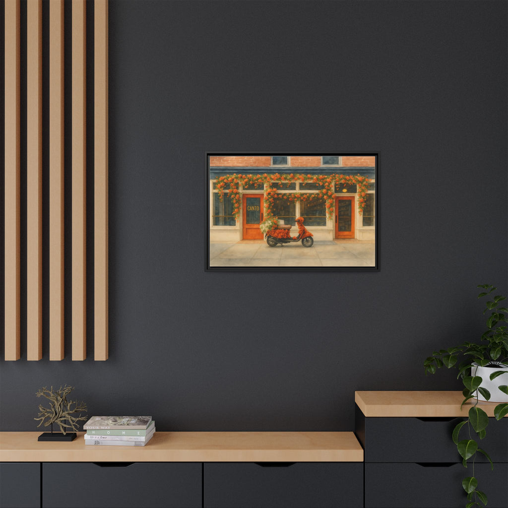 Canto West Village — Restaurant Print | Matte Canvas + Wooden Frame