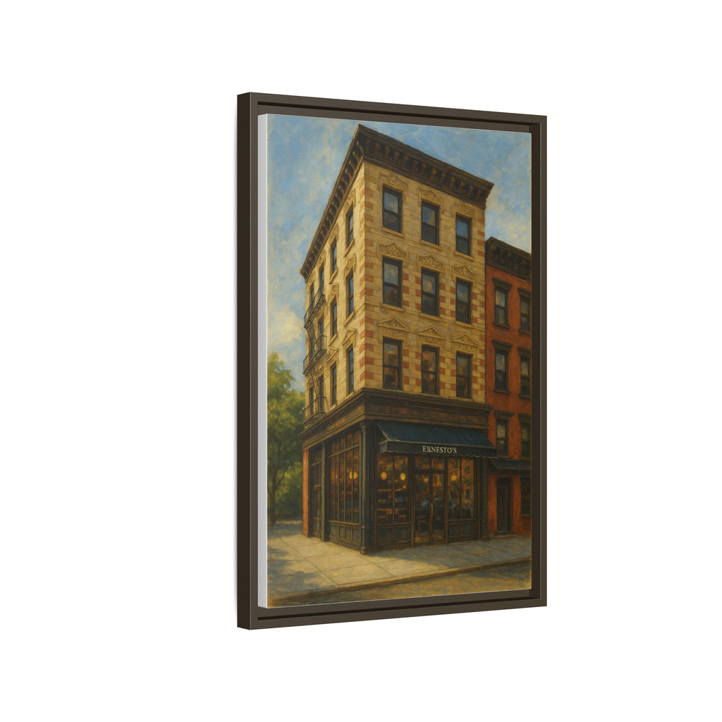 Ernesto's — Restaurant Print | Matte Canvas + Wooden Frame
