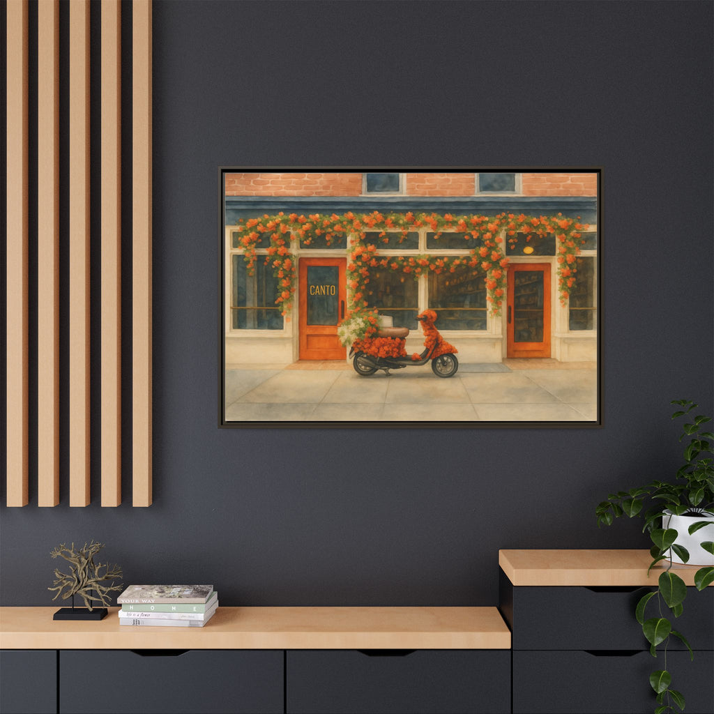 Canto West Village — Restaurant Print | Matte Canvas + Wooden Frame