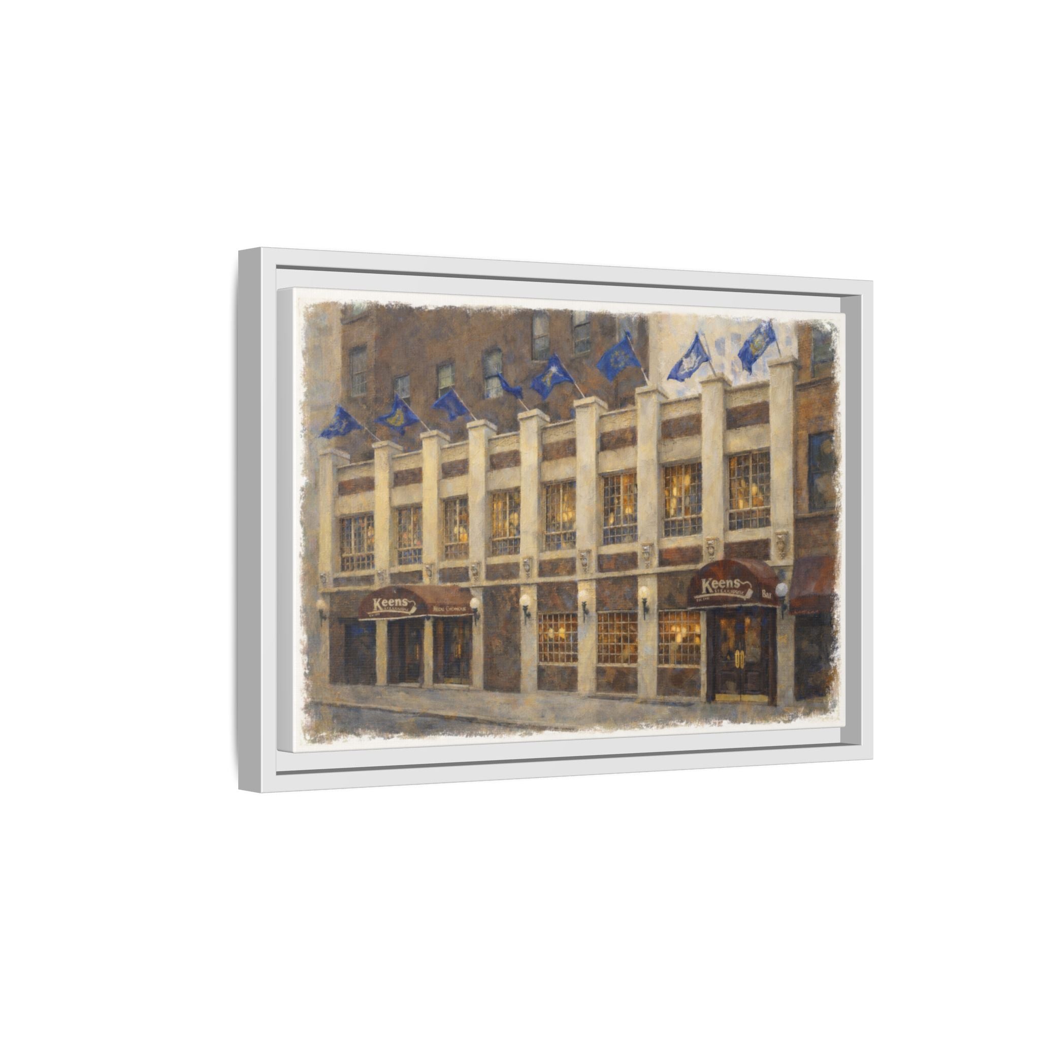 Keens Steakhouse — Restaurant Print | Matte Canvas + Wooden Frame