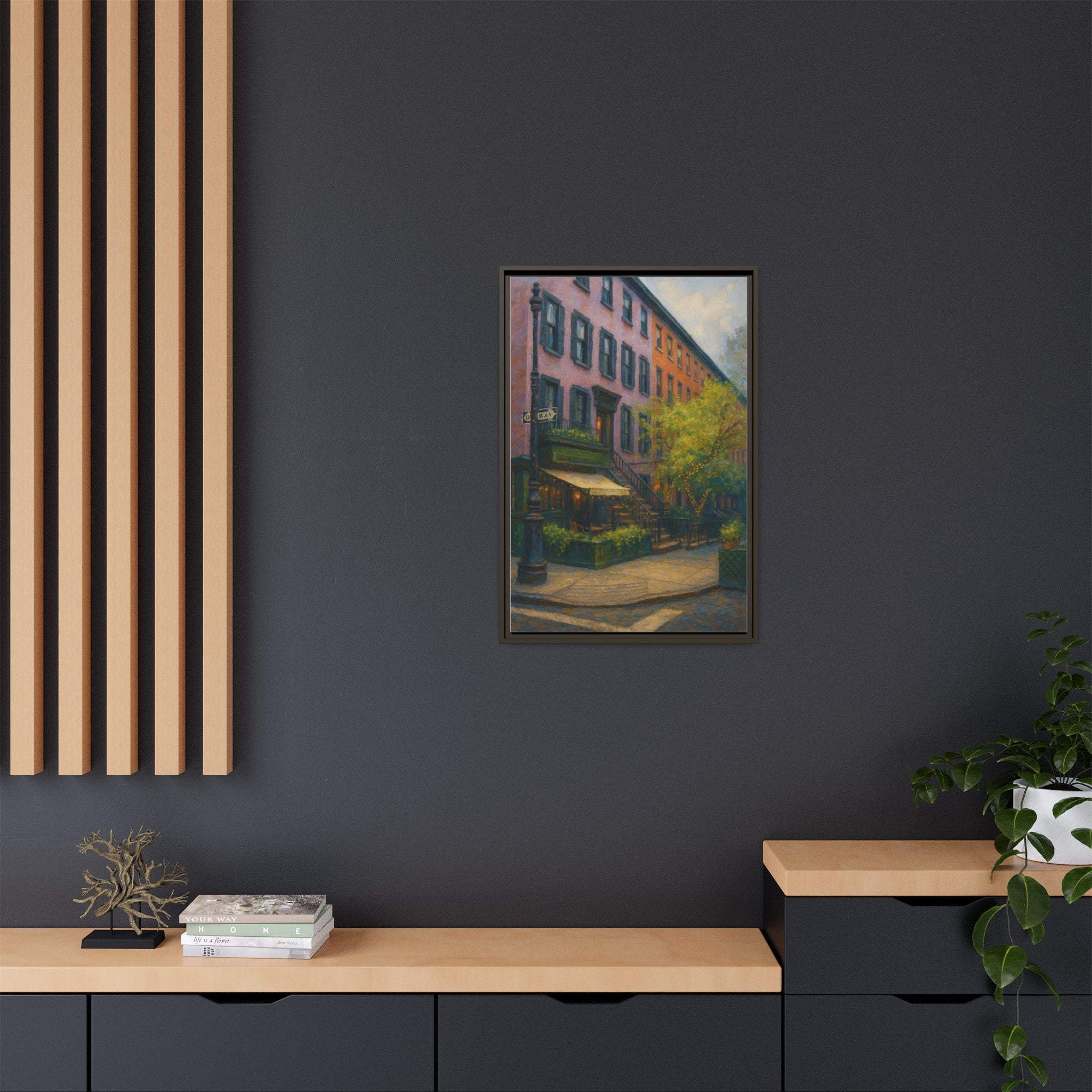 The Waverly Inn — Restaurant Print | Matte Canvas + Wooden Frame