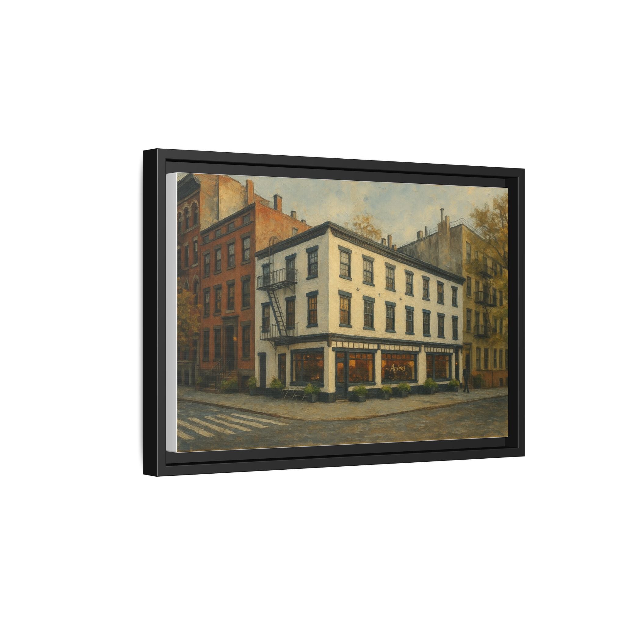 Anton's — Restaurant Print | Matte Canvas + Wooden Frame