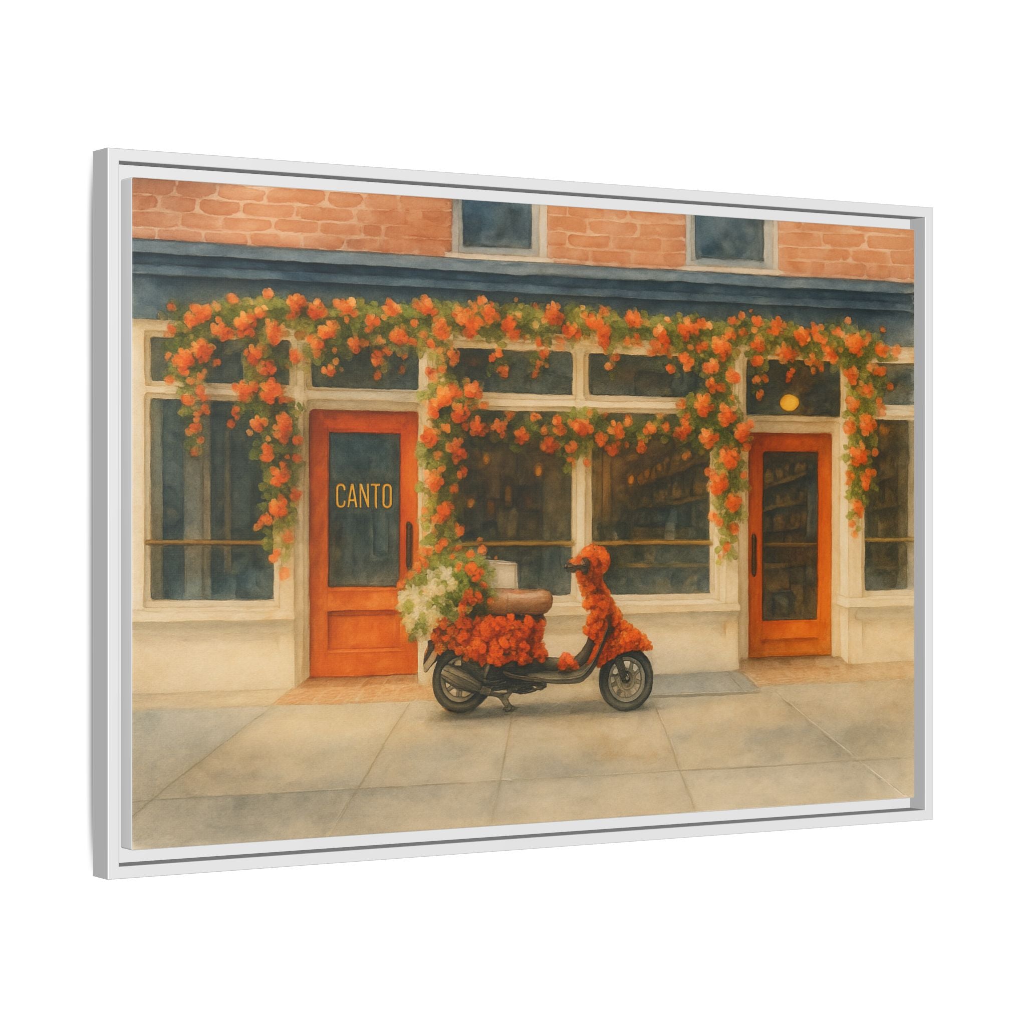 Canto West Village — Restaurant Print | Matte Canvas + Wooden Frame