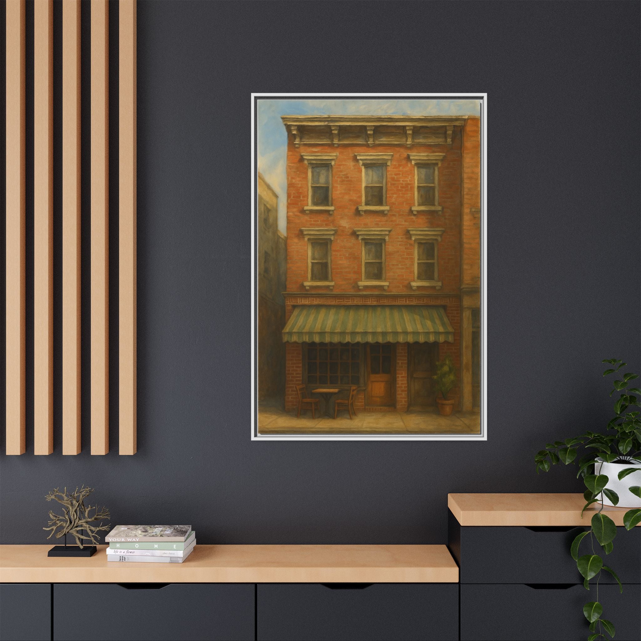 Lucali Pizzeria — Restaurant Print | Matte Canvas + Wooden Frame