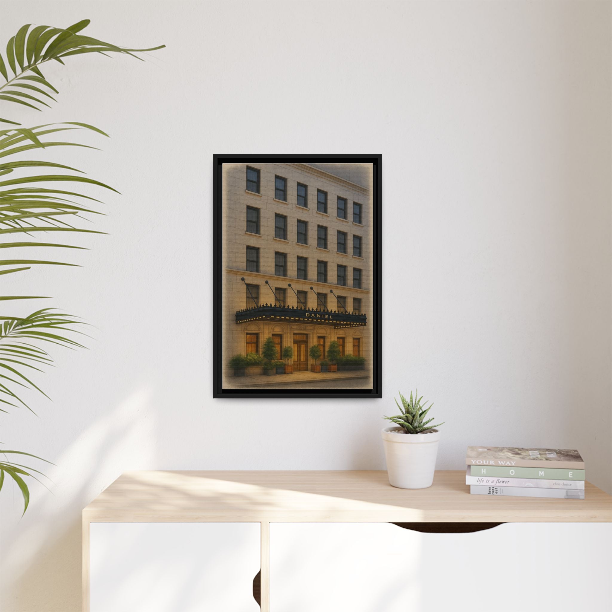 Restaurant Daniel — Restaurant Print | Matte Canvas + Wooden Frame