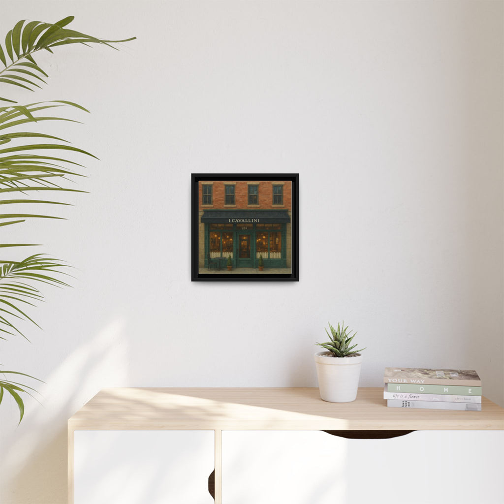 I Cavallini — Restaurant Print | Matte Canvas + Wooden Frame