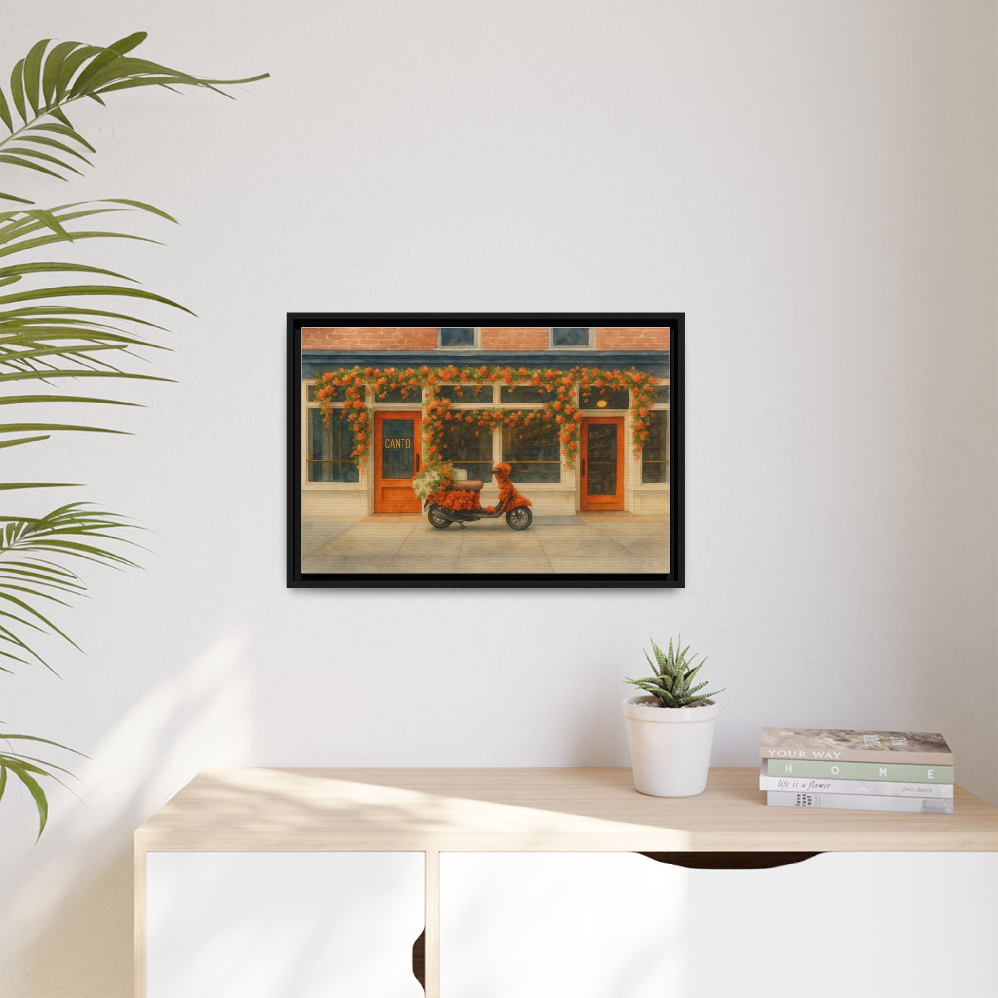 Canto West Village — Restaurant Print | Matte Canvas + Wooden Frame