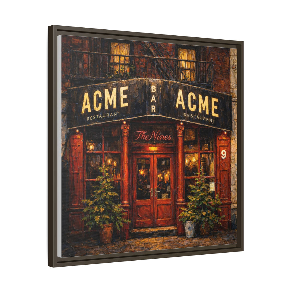 The Nines — Restaurant Print | Matte Canvas + Wooden Frame