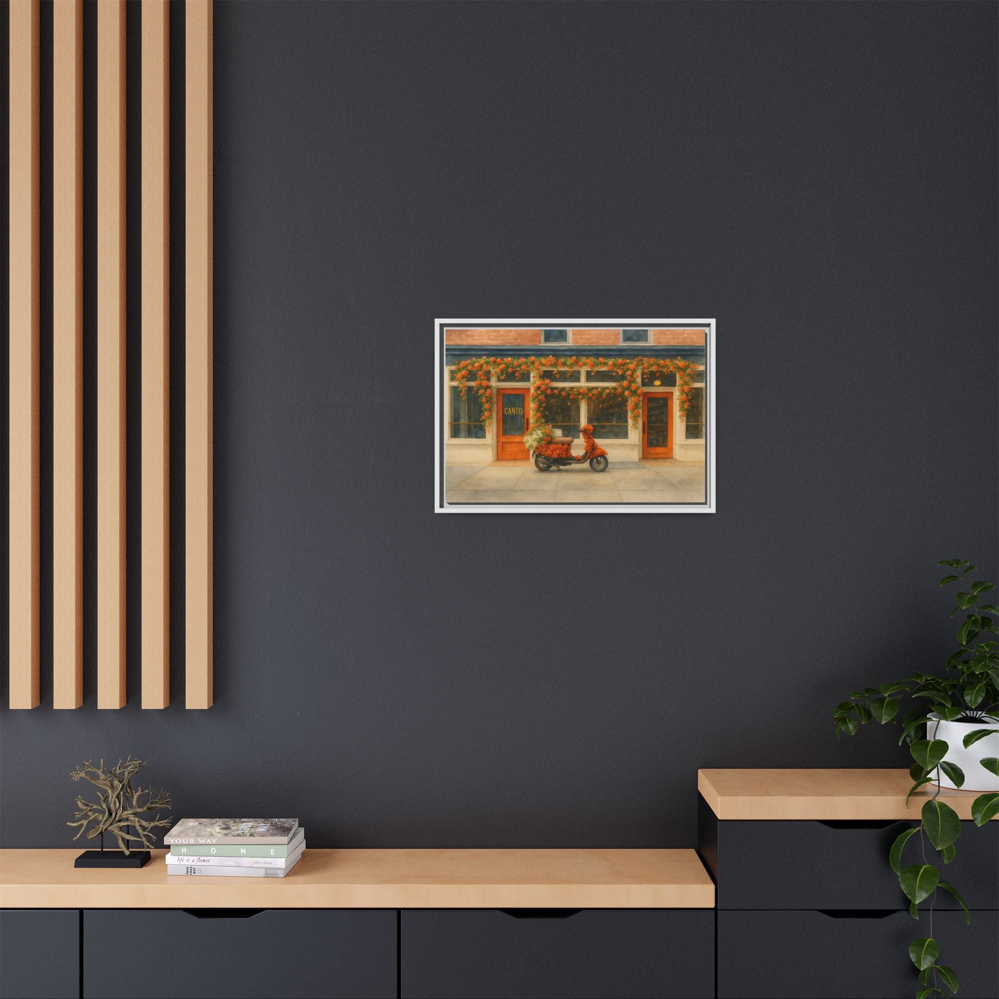 Canto West Village — Restaurant Print | Matte Canvas + Wooden Frame