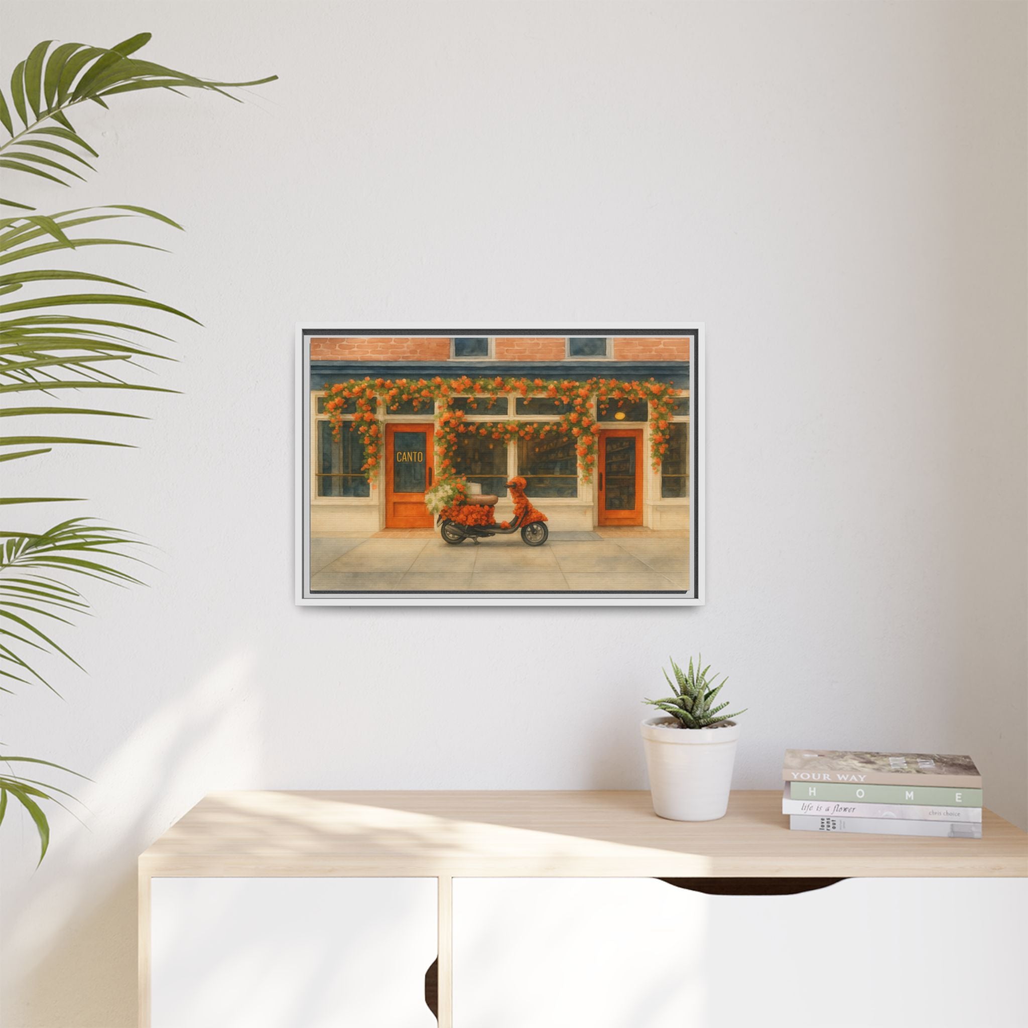 Canto West Village — Restaurant Print | Matte Canvas + Wooden Frame