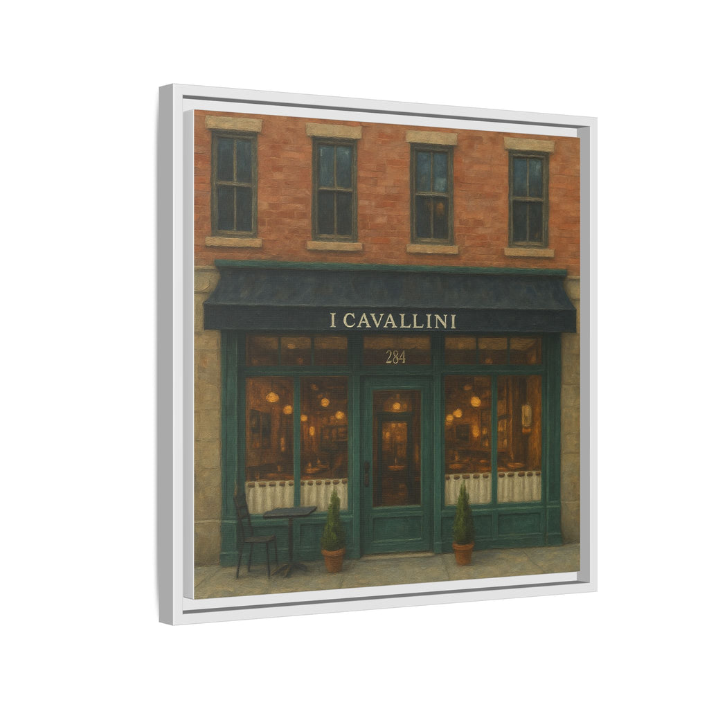 I Cavallini — Restaurant Print | Matte Canvas + Wooden Frame