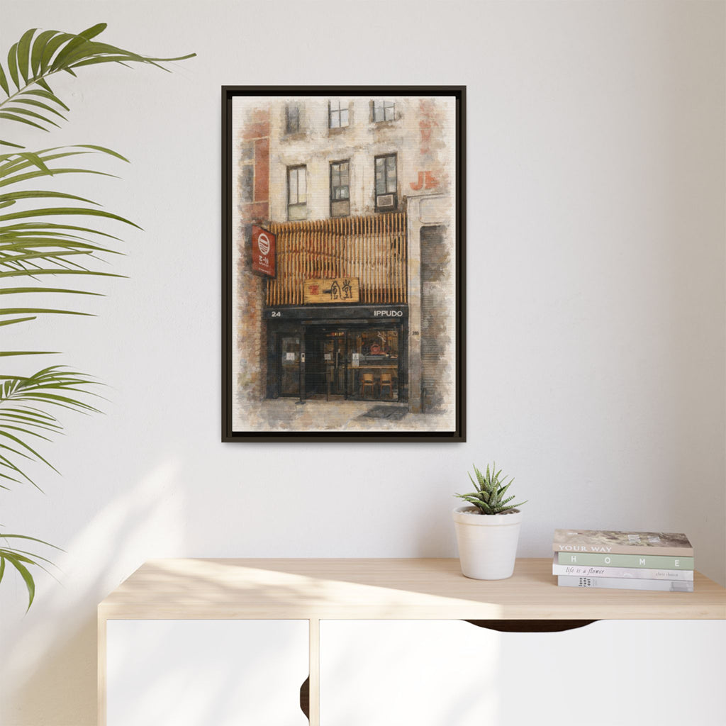 Ippudo restaurant art anniversary gift framed print